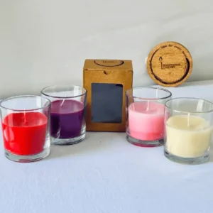 The Radiance Collection – Premium Jar Candle Set (4 Glass Jar Candles | 7 Oz Each)